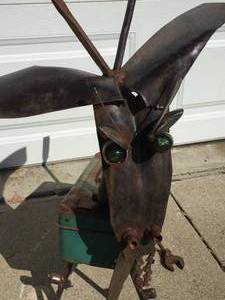 lot 317 image: Steampunk Tackle Box Goat Sculpture