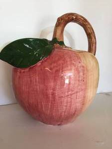 lot 361 image: 2 Fruit Themed Ceramic Pitchers