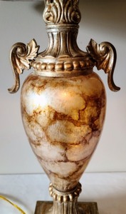 lot 64 image: Ornate Gold Table Lamp