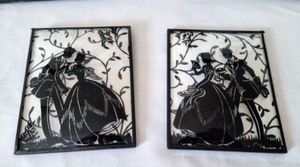 lot 66 image: Black & White Decorative Silhouette and Cut Out