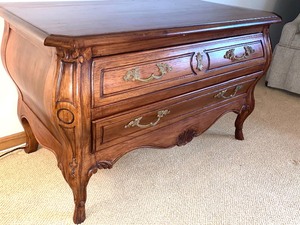 lot 11 image: Bombay Style Two Drawer Chest