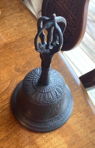 lot 9 image: Decorative Brass Bell