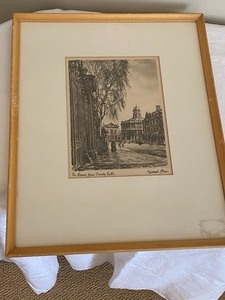 lot 38 image: Vintage Framed French Print by Muirhead Bone