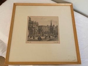 lot 39 image: Vintage French Print by Muirhead Bone Degree Day