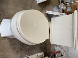 lot 9 image: Kohler Comfort Height Two-Piece Elongated 1.28 Gpf Toilet-