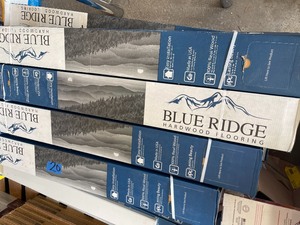 lot 20 image: Blue Ridge Hardwood Flooring Hickory Natural 38 in. T x 5 38 in. W X Random Length Click Lock Engineered Hardwood Flooring (22 sq. ft.  case)