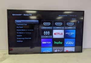 lot 6 image: Sharp LC-50LBU591U 50 Class (49.5 viewable) LED TV w Remote