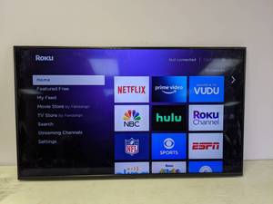 lot 11 image: LG 49 LED 4K Ultra HD TV w Roku Stick & Remote