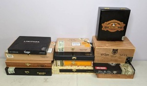 lot 108 image: One Dozen Cigar Boxes