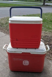 lot 98 image: (2) Coolers Kansas City Southern Lines & Other