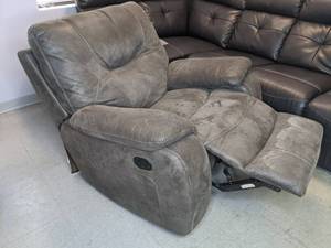 lot 157 image: Grey Oversized Rocking Recliner Chair (1 of 5)