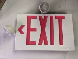 lot 155 image: Exit Sign with Emergency Lights