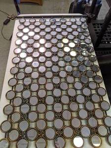 lot 144 image: Contemporary Mirror Grid Wall Hanging