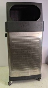 lot 122 image: Stainless Steel Trash Can on Wheels