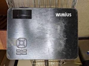 lot 202 image: Ceiling Mount WiMiUS P18 LED Home Theater Projector