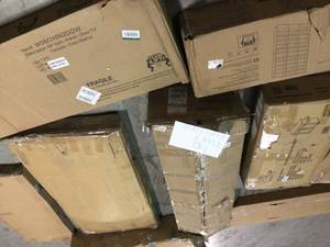 Lot of assorted furniture Missing Parts   Customer Returns See Pictures