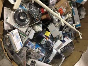 Huge lot of assorted bathroom plumbing and accessories Various Conditions Customer Returns See Pictures