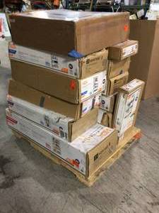 Lot of 13 boxes assorted Garage Shelving Various Conditions  Customer Returns See Pictures