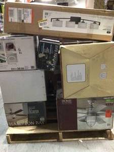 Lot of assorted ceiling and lighting Customer Returns See Pictures