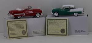 lot 42 image: (2) National Motor Museum Mint 132 1955 Chevy Bel Air & 1954 Chevy Bel Air Convertible