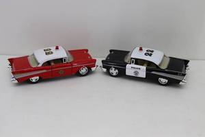 lot 77 image: Kinlay Diecast 140 Chevy Police & Fire Chief
