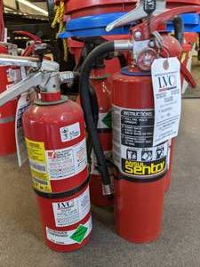 lot 135 image: Four Fire Extinguishers