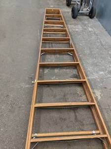 lot 53 image: Werner 10 Ft. Wood Stepladder