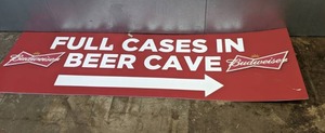 lot 48 image: 7 Ft. Budweiser Sign