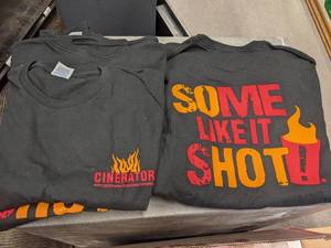 lot 111 image: (7) Cinnamon Whiskey Tees Some Like It Shot