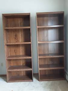 Pair Of Adjustable Book Shelves