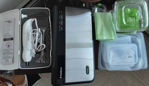 Food Saver, Hamilton Beach Hand Blender & Silicone Bags