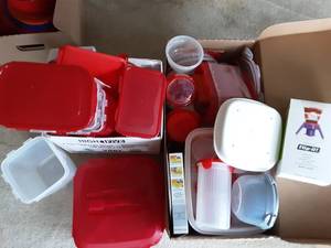 Large Lot Of Plastic Food Storage Containers