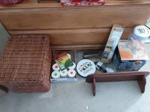 Cordless Phones, Wicker File Box & More