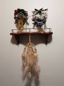Figurines, Dream Catcher & Shelf