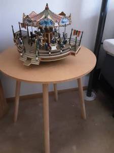 Mr. Christmas Merry Go Round & Side Table