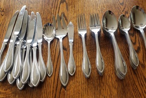 Stainless Steel Flatware Service For 8