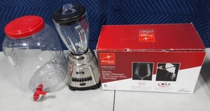 lot 53 image: Oster Blender, Set Of Stemware & Beverage Dispenser