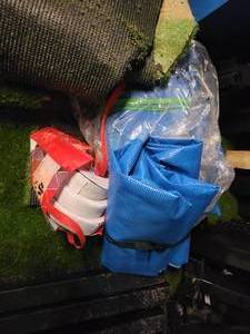 lot 76 image: 4 bay commercial trampoline park - Disassembled, ready for hauling