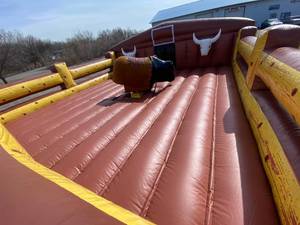 lot 9 image: Mechanical Bull  Mechanical Bull Inflatable