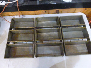 lot 50 image: 3 3-Loaf Bread Pans