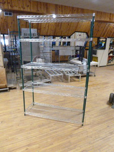lot 22 image: 5 Tier Wire Shelving
