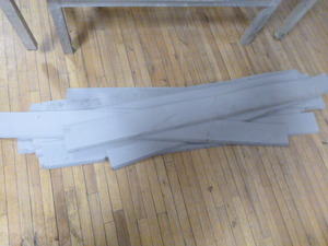 lot 132 image: 18 Pieces of Vinyl Base Boards