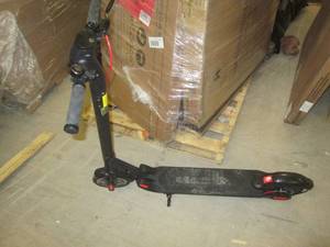 electric scooter powers on ...