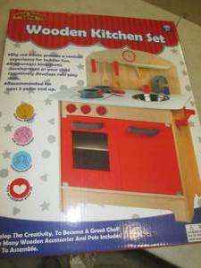 wooden kitchen set ...