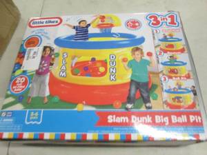 little tikes 3 in 1 slam dunk big b...