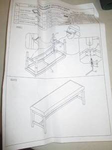 poundex dining bench ...