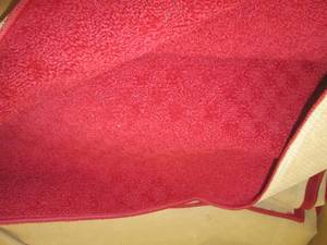 12x12 medallion area rug red ...