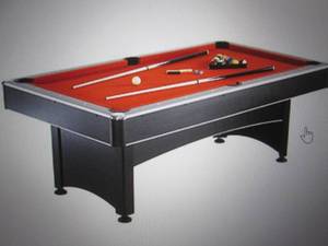 spartan  6 foot pool table with tab...