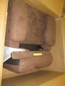brown recliner ...