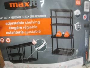 max it adjustable shelving 36x18x72...